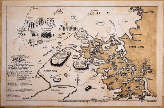 Siege of Boston Map