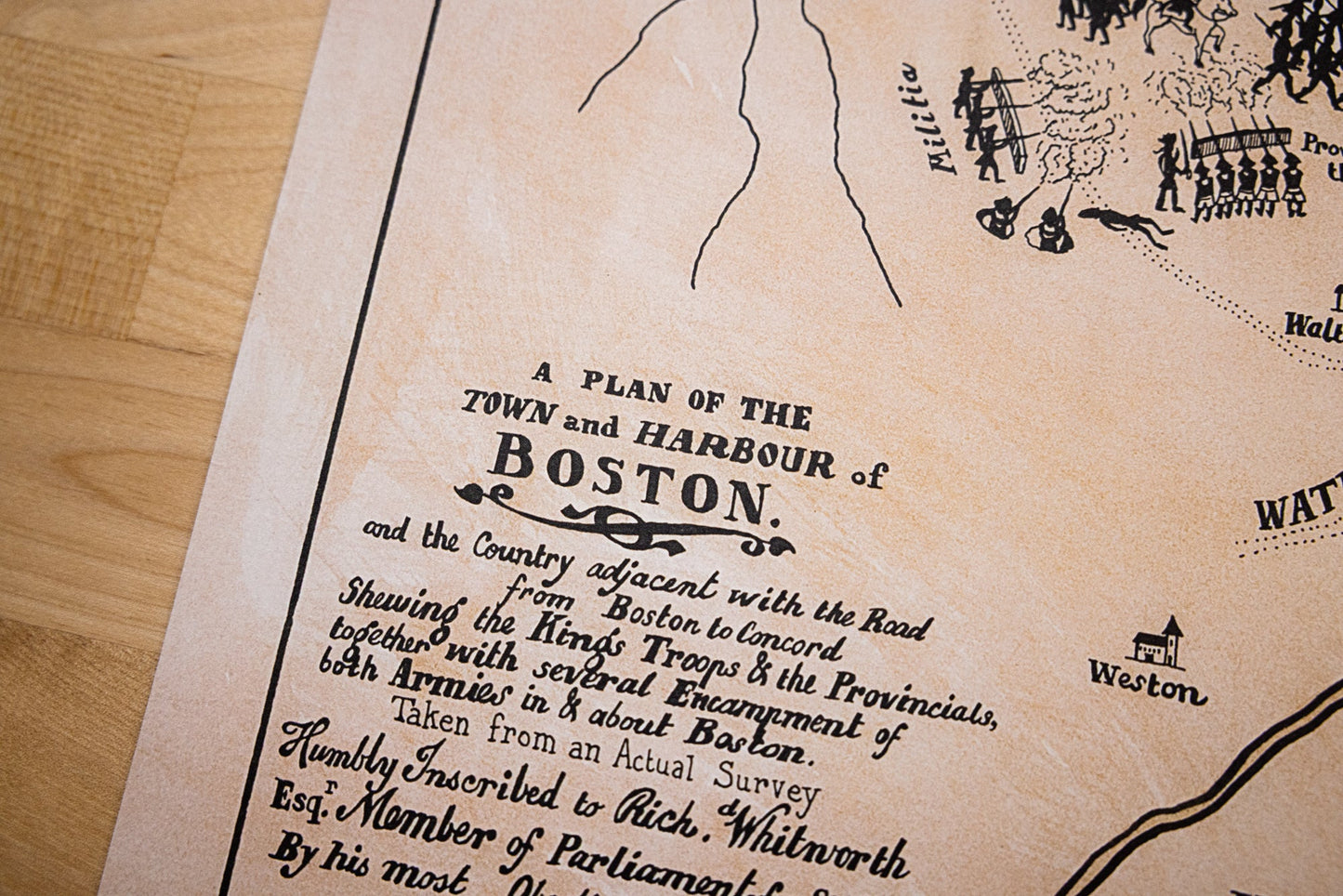 Siege of Boston Map