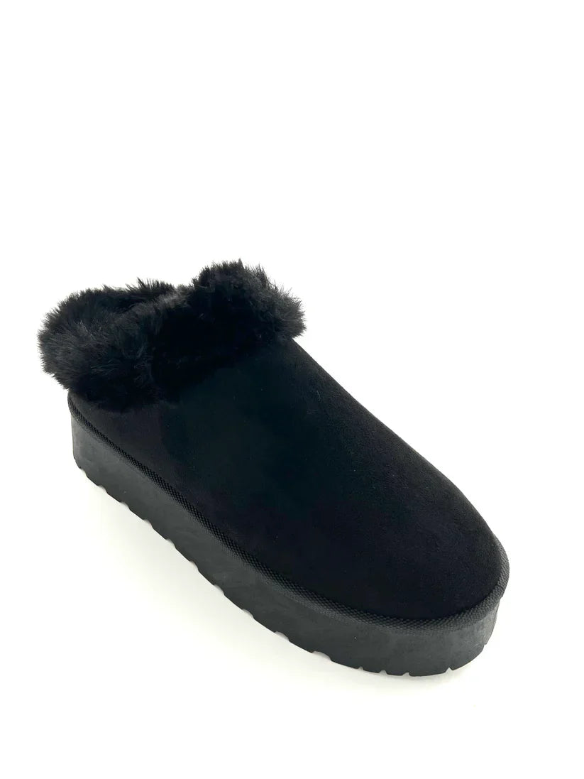 Women Shoes| Top Moda Women's Fluffy Slipper | Mini Platform Boots