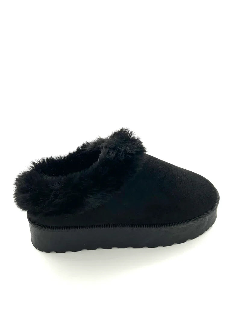 Women Shoes| Top Moda Women's Fluffy Slipper | Mini Platform Boots