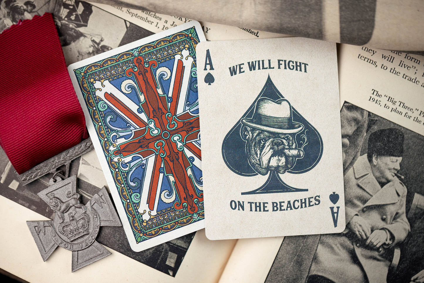 Stiff Upper Lip Luxury Playing Cards