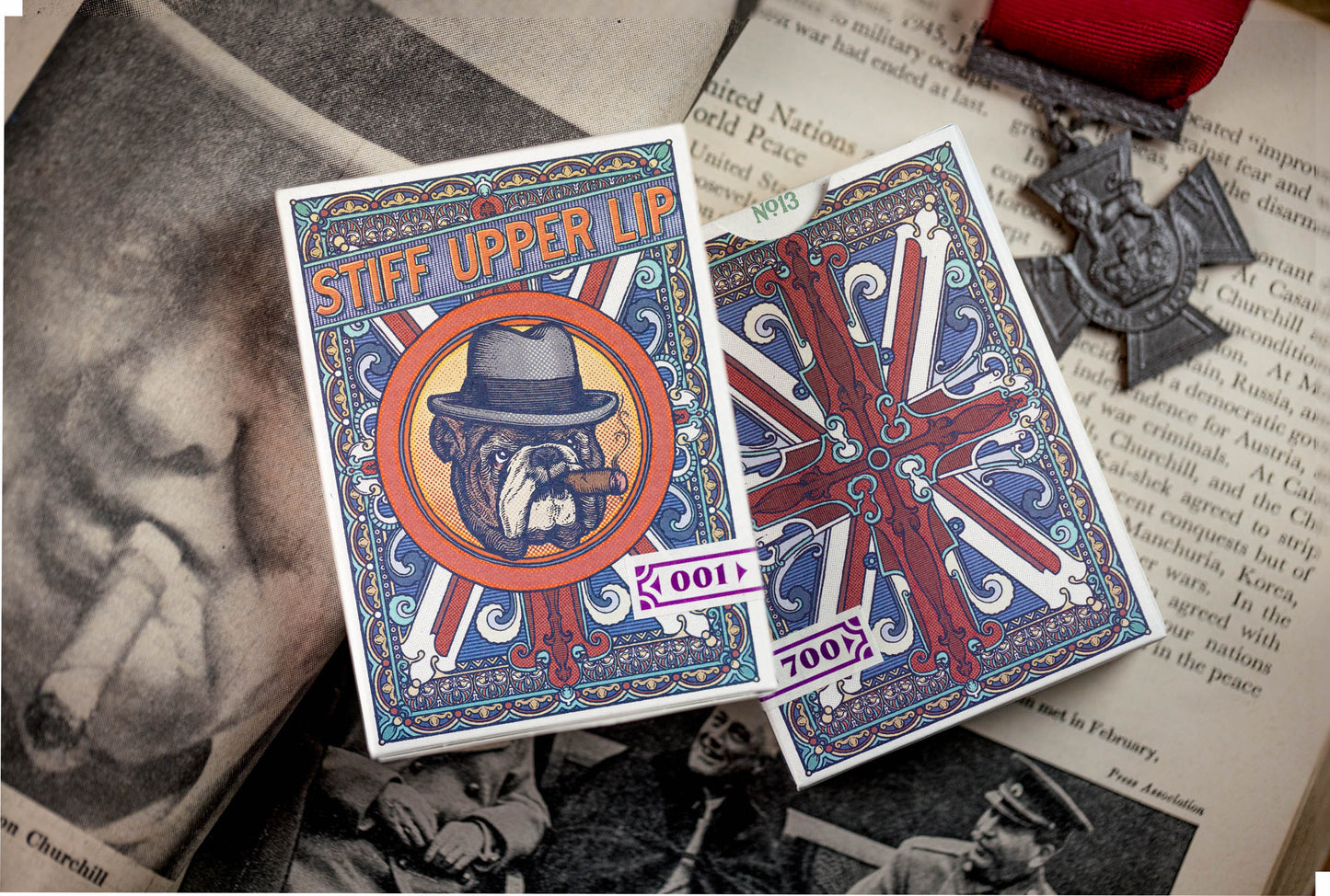 Stiff Upper Lip Luxury Playing Cards