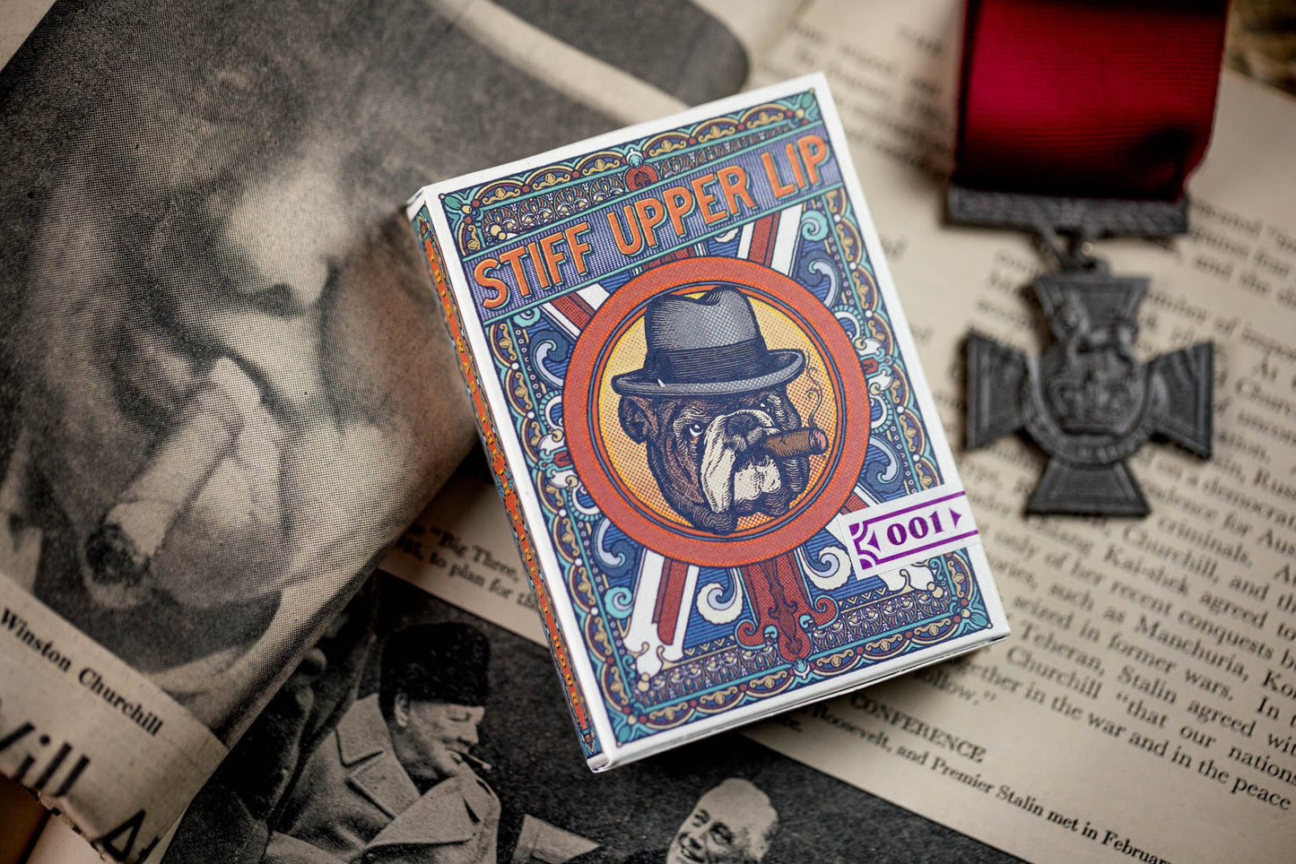 Stiff Upper Lip Luxury Playing Cards